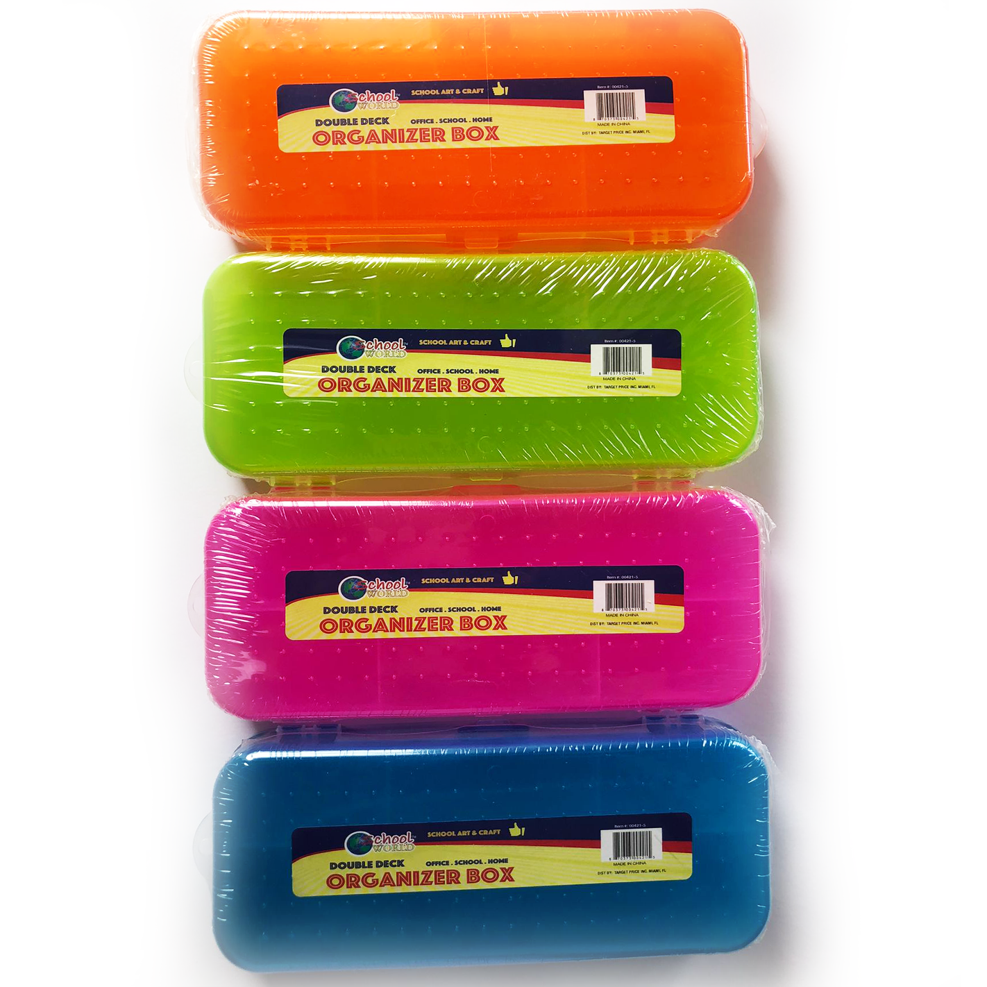 School World • Cartuchera plástica "double deck"